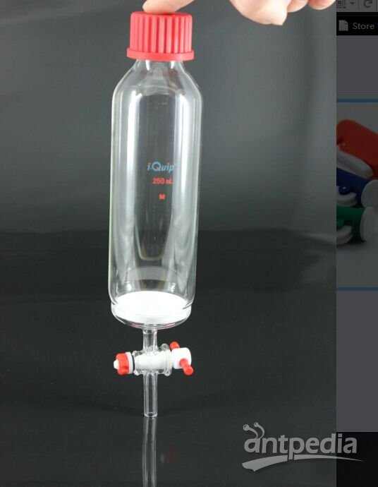 芯硅谷 P3590 多肽固相合成管,带四氟节门,10-250ml 高硼硅玻璃