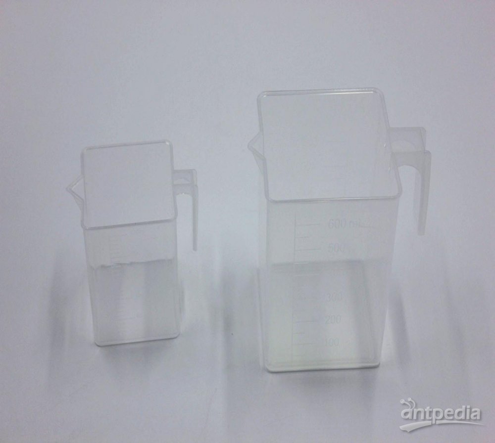 芯硅谷 P6954 聚丙烯方形量杯,带手柄和倾倒口,250ml、600ml