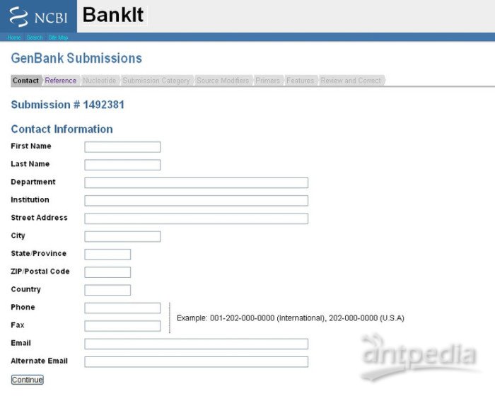 如何利用BankIt向NCBI在线提交序列