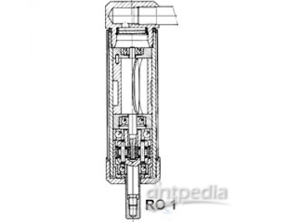 STIRRER COMPRESSED AIR RO 11/F, OVERALL   LENGTH: 120 MM  0,1 - 6 BAR