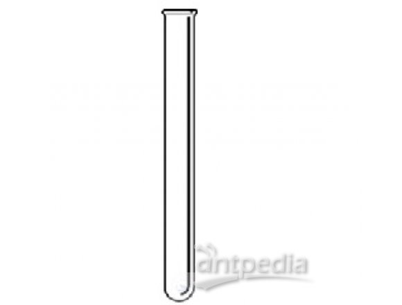 TEST TUBES, FIOLAX-BOROSILICATE-GLASS, WITH RIM   AND ROUND BOTTOM, LENGTH 160 MM, O.D. 16 MM