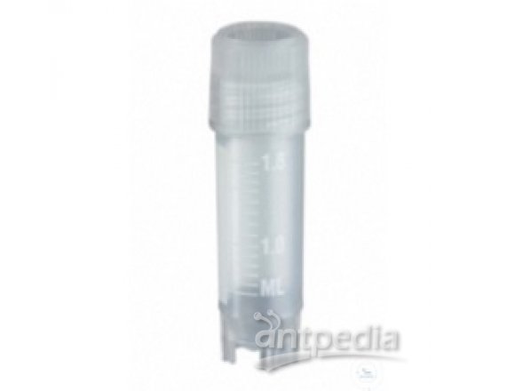 CRYOVIALS, PP, -20+196°C, SCREW CAP W. SEAL JOINT,   2,0 ML, ROUND, SELF STAND, 1 CASE = 1000 PCS.