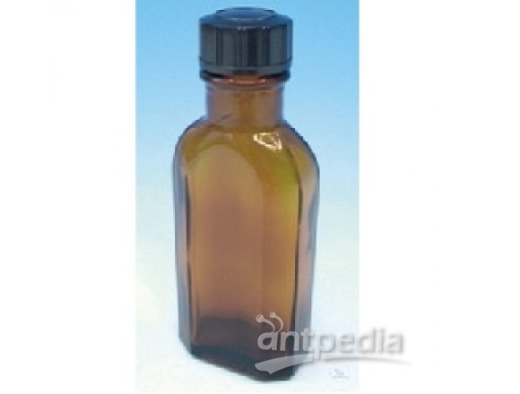 CULTURE BOTTLES, MEPLAT, 50 ML, AMBER GLASS,  WITH DIN-SCREW THREAD, COMPLETE WITH SCREW CAP
