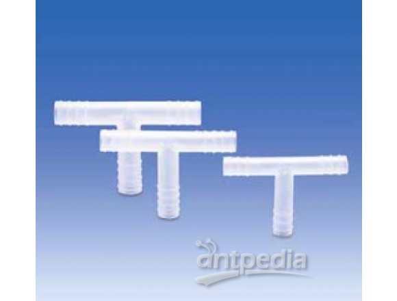 Connector, PP, T-form, for tubing with inner ? 10 - 11 mm