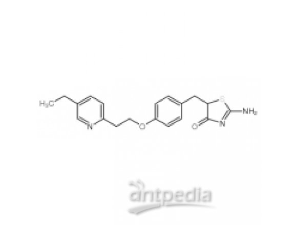 2-氨基-5-[4-[2-(5-乙基-2-吡啶基)乙氧基]苯甲基]噻唑-4(5H)-酮