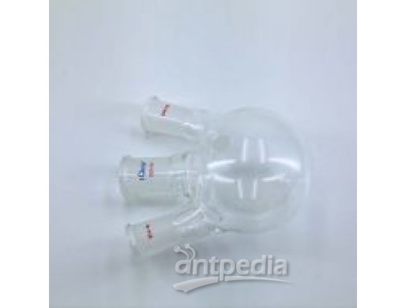 芯硅谷® R4038 斜三口球瓶,高硼硅玻璃,10ml-2000ml