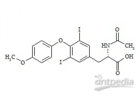 PUNYW6469233 Levothyroxine Related Compound 8 (2-Acetamido-3-(3,5-diiodo-4-(4-methoxyphenoxy)phenyl) Propanoic Acid)