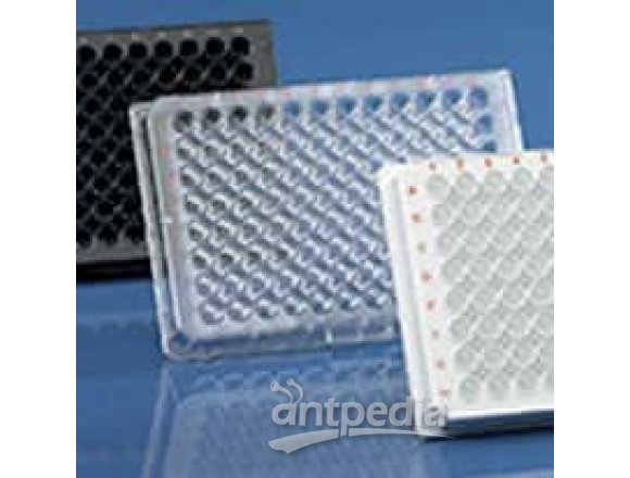 BrandTech 781968 BRANDplates® cellGrade™ Sterile Microplate, 96-Well, PS, Black, 350 µL, Standard F-Bottom; 50/PK