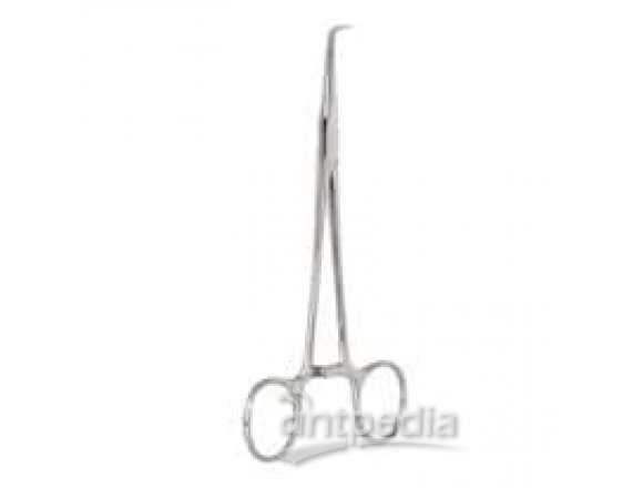 Cole-Parmer Halsted Mosquito Forceps, Standard Grade, Curved, 5".