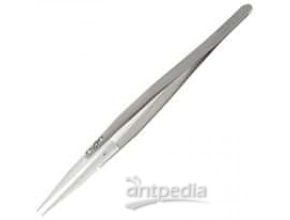Cole-Parmer Sterile Stainless Steel Tweezer with Ceramic Fine Pointed Tip, 14 cm