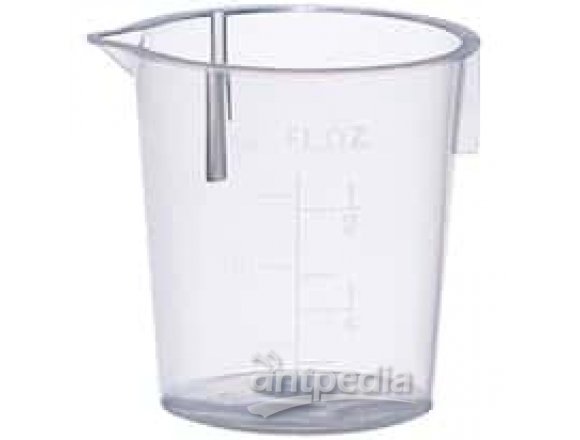 Cole-Parmer elements Plastic Beaker, Transparent PP, 30 mL, 100/pk