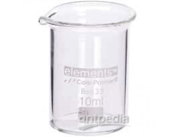 Cole-Parmer elements Low-Form Beaker, Glass, 5000 mL, 1/pk