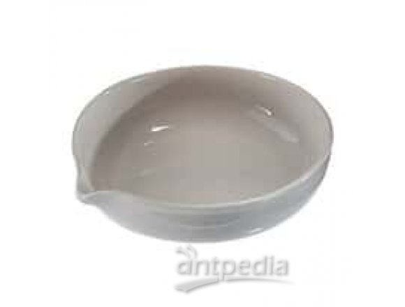 CoorsTek 60232 Porcelain Shallow-Form Evaporating Dish, 75 mL; 1/Pk