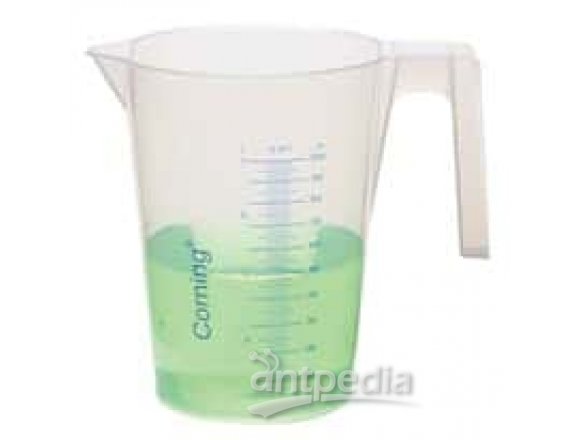 Corning 1015P-500 PP Graduated Beakers with Handle and Spout, 500 mL, 4/Pk
