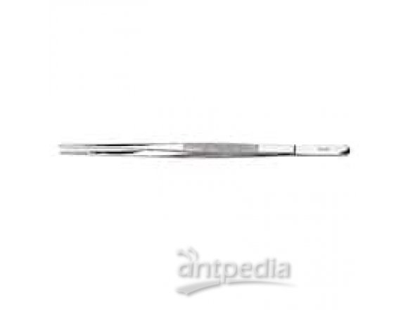 Aven Tools Tweezers, stainless steel, straight, narrow tips, 12"L