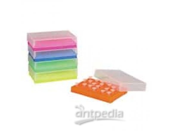 PCR preparation rack, assorted colors, 5/pk