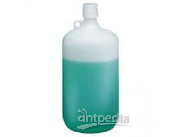Thermo Scientific Nalgene 2097-0005 Fluorinated Narrow-Mouth Bottle, FLPE, 2 L