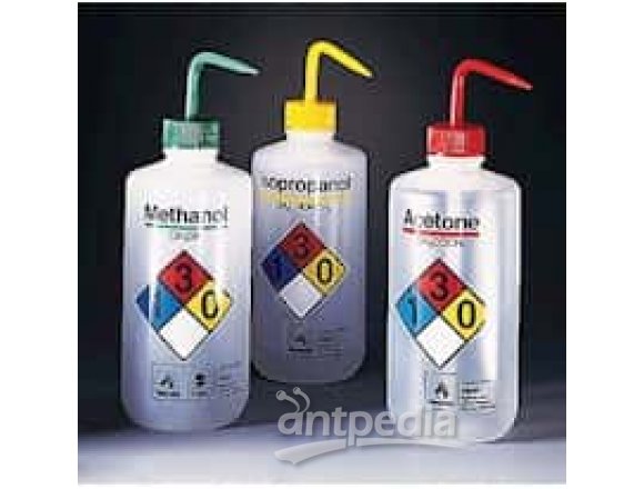 Thermo Scientific Nalgene 2425-0503 "Right-to-Know" Wash Bottle, methanol, 500 mL, 6/pk