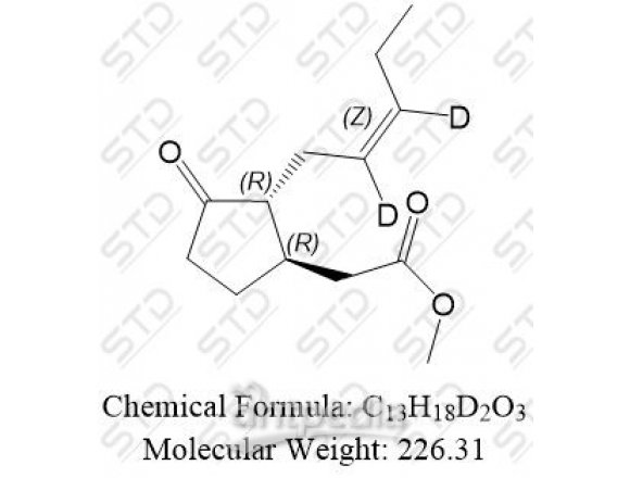 茉莉酸杂质6-d2(茉莉酸甲酯-d2) 183948-77-8  C13H18D2O3